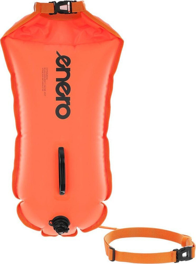 Buoy sigurie për not Enero Inflatable Safety Buoy Dry Pocket 2 in 1, 72x36 cm, portokalli