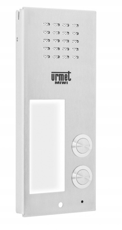 Set domofoni Miwi Urmet Doorphone 6025/442 N, për 2 familje, analog, i zi