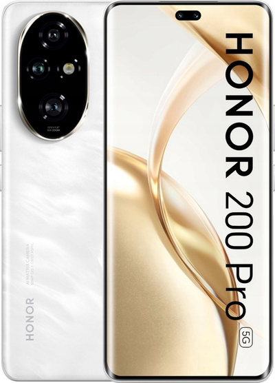 Телефон HONOR 200 Pro, 512GB, 5G, бел