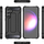 Kapak hibrid Armor për telefon Samsung Galaxy S24 FE, mbrojtës, i zi