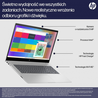 Laptop HP Envy 17-cw0229nw, 17.3", Intel Core i5 13500H, 16 GB RAM, 512 GB SSD, i argjendtë