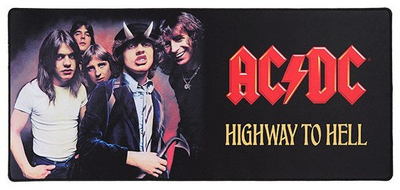 Mouse pad gaming SuperDrive AC/DC XXL, kundra rrëshqitjes, i zi