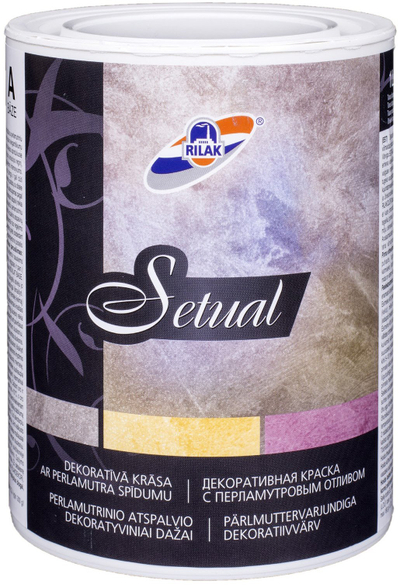 Bojë dekorative RILAK SETUAL A-Base, efekt perle, 0.9L, e tejdukshme