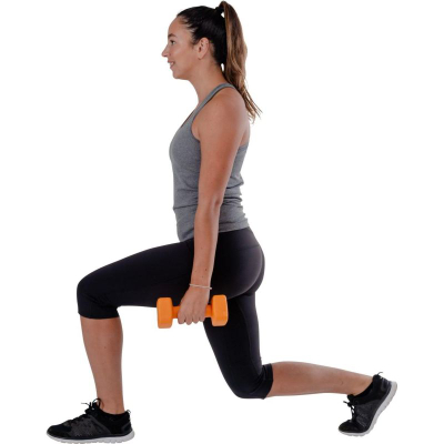 Hantelë Pure 2 Improve Neoprene Dumbbell, 4 kg, neopren, portokalli