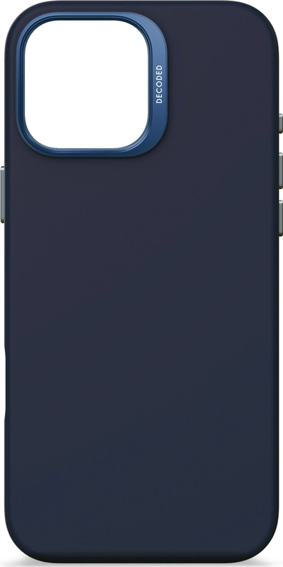 Këllëf telefoni Decoded Antimicrobial, për iPhone 16 Pro Max, silikon, MagSafe, blu navy