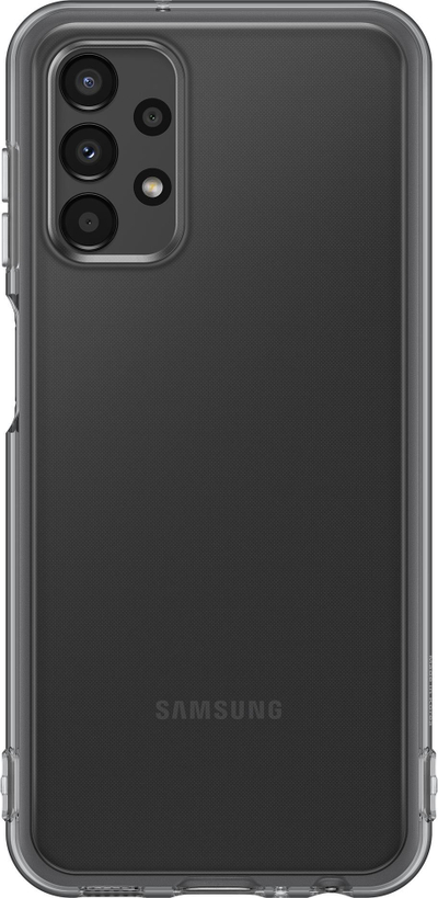 Mbulesë telefoni Samsung Soft Clear Cover për Galaxy A13 4G, TPU, transparente e zezë