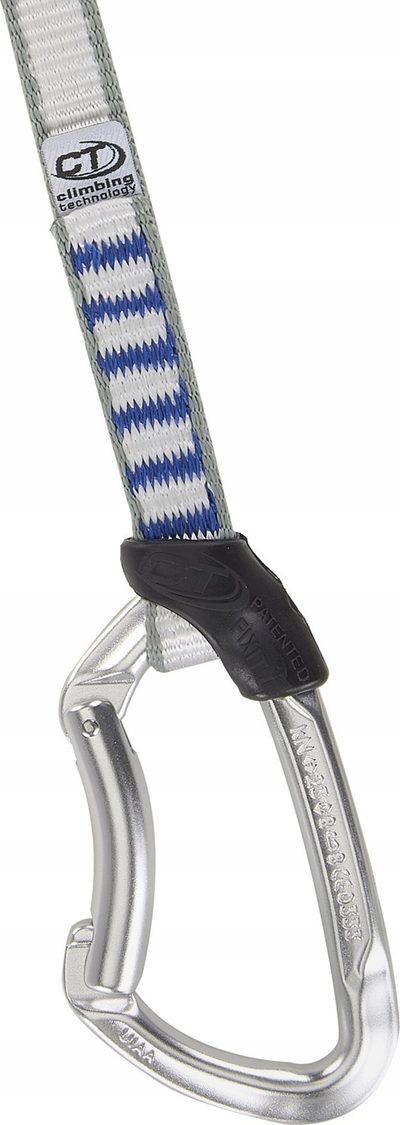 Альпинистичка пречка Climbing Technology Lime Set NY, 17cm, ремен полиамид 16mm, сива со сина