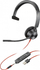 Kufje HP Blackwire 3315 (76J12AA), 20Hz-20kHz, Mini Jack 3.5mm/USB, të zeza