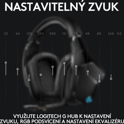 Kufje Logitech G935 - të zeza