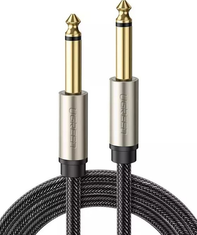 Kabllo Ugreen Jack 6.3mm - Jack 6.3mm, 2m, e hirtë