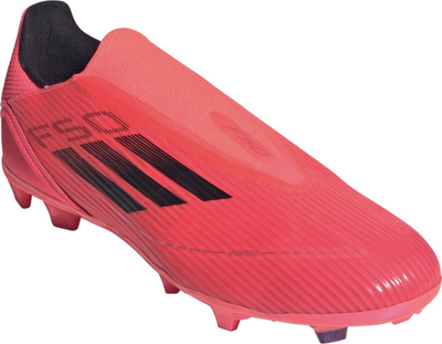 Këpucë futbolli adidas F50 League LL FG MG, pa lidhëse, për bar dhe fusha sintetike, rozë