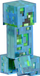 Figurinë koleksionare Minecraft Diamond Level Creeper, 14 cm, me aksesorë TNT, blu transparent