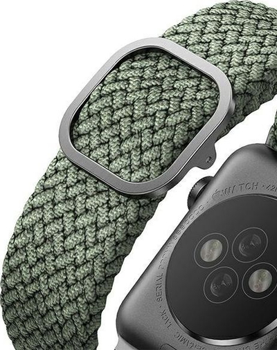Rrip ore Uniq Aspen Braided, najlon i endur, 38 40 mm, jeshile Cypress