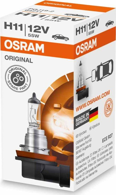 Llampë halogjene OSRAM Original Line 64211 H11, 55W, 12V, transparente