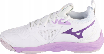 Atlete trajnimi për goca Mizuno Wave Momentum, MIZUNO ENERZY, shollë Wave, të bardha me vjollcë