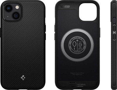 Mbulesë telefoni Spigen ACS03546 Mag Armor për iPhone 13, 6.1", MagSafe, e zezë