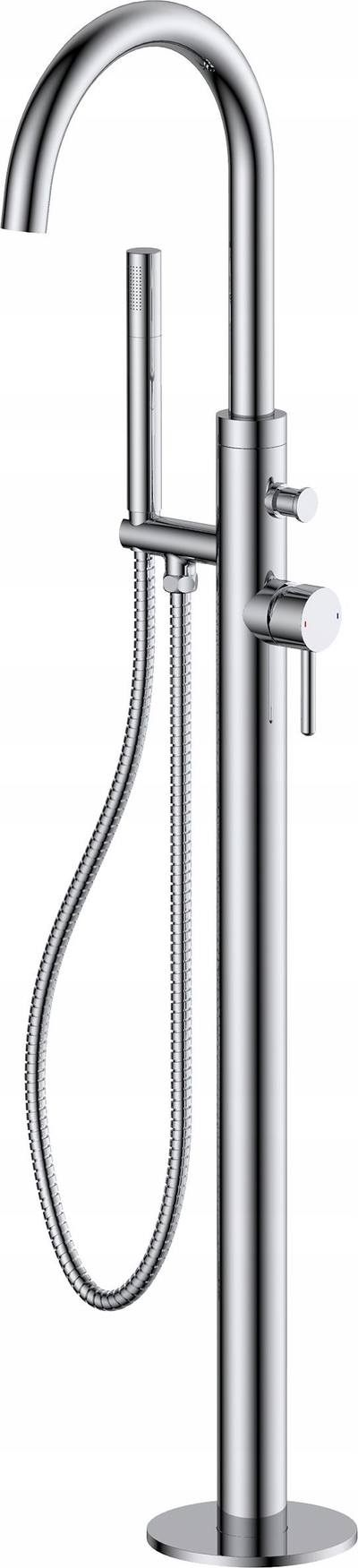 Rubinet për vaskë Omnires Y Freestanding, montim në dysheme, krom