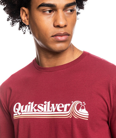 Maicё Quiksilver Alllinedup Regular Fit, e kuqe e errёt