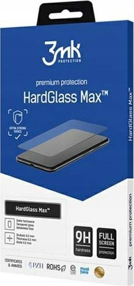 Xham mbrojtës 3MK HardGlass Max, Samsung Galaxy A35 A55 5G, i zi