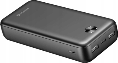 Powerbank Swissten Worx Pro 20000mAh, paketë 2 copë, USB-A USB-C, i zi
