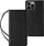 Mbulesë-portofol Hurtel Magnet Strap Case për Samsung Galaxy S23, me kapak, me qëndrim, e zezë