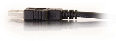 Продолжен кабел USB C2G, USB 2.0 A машки во A женски, 2 m, црн