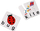 Puzzle edukative Leantoys Fun Spelling, 20 pjesë, për të mësu anglishten, shumëngjyrëshe