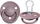 Memë qetësuese Bibs De Lux Silicone, 0-36m, e vjollcë