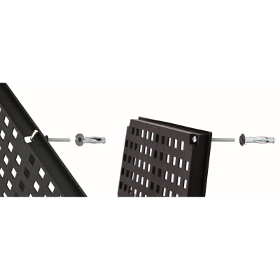 Pllakë organizuese veglash Prosperplast KBBS4040, 2x 38x39 cm, plastike e fortë, e zezë