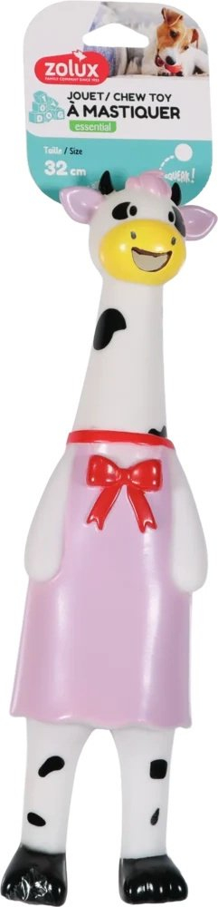 Lodër për qen Zolux Cow, lodër përtypëse, 32cm, shumëngjyrëshe