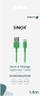Kabllo Lightning Sinox SOE02601, 1m, USB 2.0, jeshile