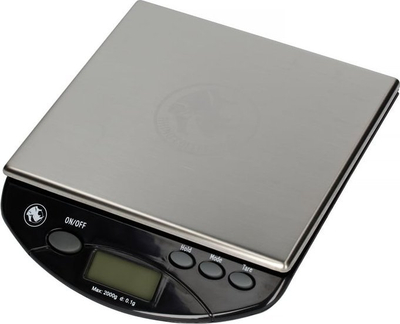 Peshore kuzhine Rhino Coffee Gear Bench Scale, 2kg, saktësi 0.1g, e zezë