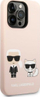 Mbrojtëse telefoni Karl Lagerfeld KLHMP14LSSKCI, iPhone 14 Pro 6.1", silikon, rozë e çelët