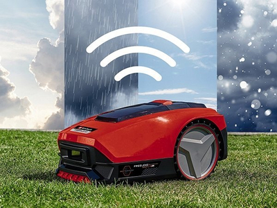 Роботска косилка Einhell Freelexo Smart 750, 18V, батерија 3.0Ah, црвена