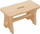 Stol druri Kesper Wooden Stool, pishe FSC, 38.5 x 19 x 21 cm, ngjyrë natyrale druri
