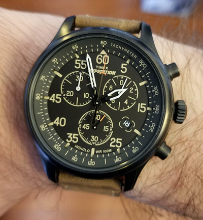 Orë për meshkuj Timex T49905, kafe/zezë