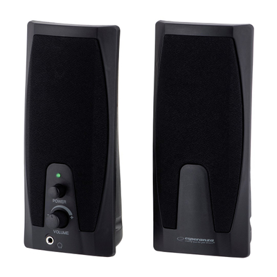 Bokse kompjuteri Esperanza Giocoso EP110, stereo 2.0, me kabëll 3.5mm, të zinj