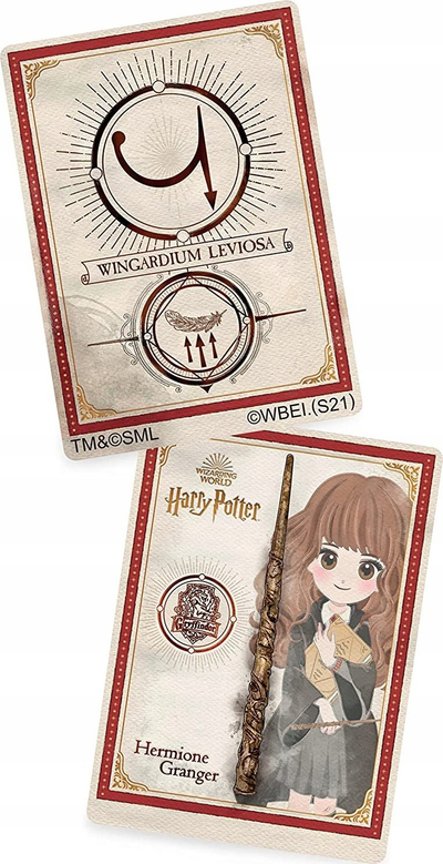 Lodër shkop magjik Spin Master Harry Potter Hermione Granger, 12\", me kartë magjie, shumëngjyrësh
