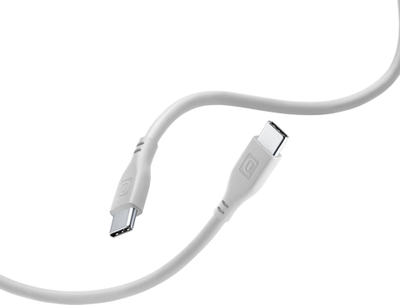 Кабел USB C во USB C Cellularline Soft Cable, 1.2 m, брзо полнење, сива