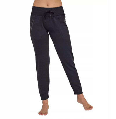 Pantallona sportive BRUBECK Fusion Thermoactive, termoaktive, për femra, të zeza