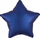 Balon yll Silk Lustre Star, përmasë normale, blu