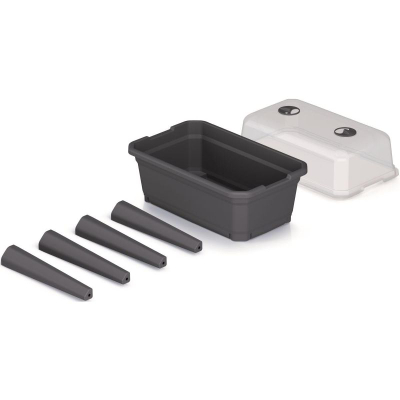 Vazo e ngritme Minipaenit Respana ECOLINE Set, 59.6 cm, me kapak serë, antracit