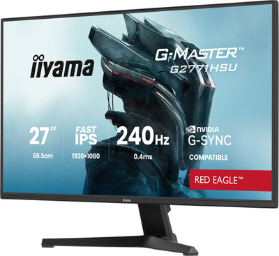 Monitor gaming Iiyama G-MASTER G2771HSU-B1, 27\", Full HD, 240Hz, i zi