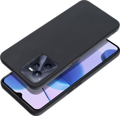 Mbrojtëse telefoni Realme C35, silikoni, mat, e zezë