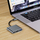 Adapter USB C Tech-Protect V1-HUB, 3 në 1, HDMI 4K, gri