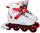Patina inline Kubisport, numri 41, rrota 80mm, e bardhë