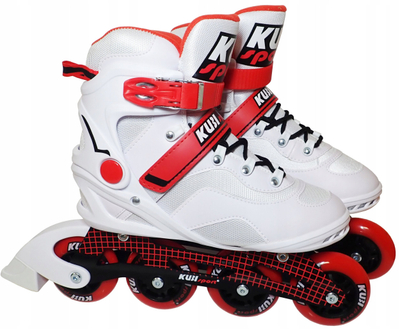 Patina inline Kubisport, numri 41, rrota 80mm, e bardhë