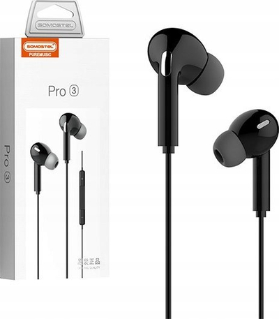 Kufje in-ear Somostel Pro 3, me kabllo, USB Type C, të zeza