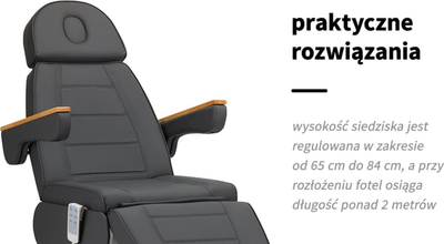 Karrige elektrike kozmetike Activeshop SILLON Lux, 3 motorë, gri