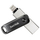 USB SanDisk iXpand, 128GB, USB 3.0/Lightning, e zezë